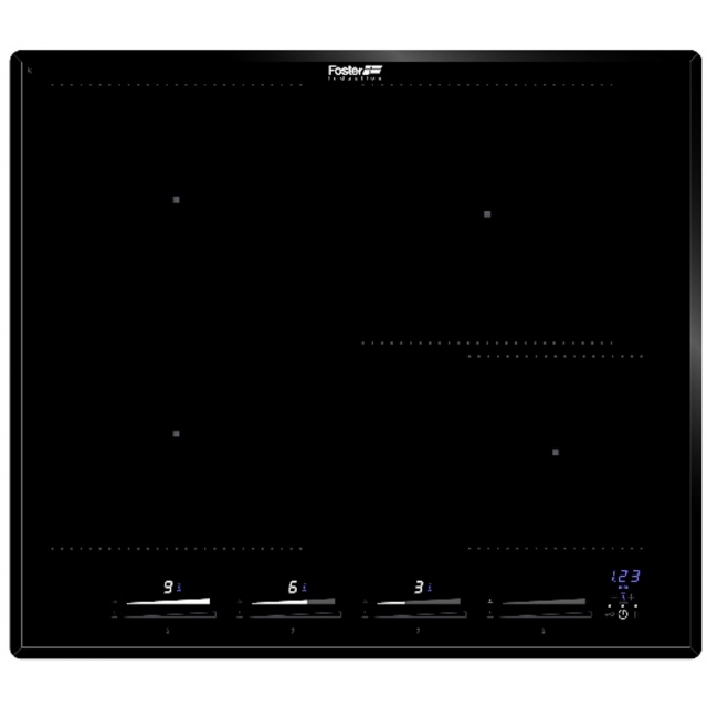 Plita Foster KE INDUCTION 7381 645, 58 cm , 4 zone de gatit, touch control,, sticla neagra