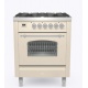 Aragaz Lofra RBI66MFT/CI, 60x60 cm, gaz, 4 arzatoare, grill, aprindere electronica, timer, crem