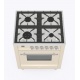 Aragaz Lofra RBI66MFT/CI, 60x60 cm, gaz, 4 arzatoare, grill, aprindere electronica, timer, crem