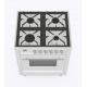Aragaz ILVE Nostalgie P06N, 60x60cm, 4 arzatoare, cuptor electric, aprindere electronica, siguranta Stop Gaz, alb