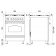 Aragaz Lofra RBI66MFT/CI, 60x60 cm, gaz, 4 arzatoare, grill, aprindere electronica, timer, crem