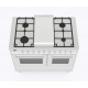 Aragaz Lofra RBI66MFT/CI, 60x60 cm, gaz, 4 arzatoare, grill, aprindere electronica, timer, crem