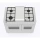 Aragaz Lofra RBI66MFT/CI, 60x60 cm, gaz, 4 arzatoare, grill, aprindere electronica, timer, crem