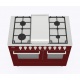 Aragaz Lofra RBI66MFT/CI, 60x60 cm, gaz, 4 arzatoare, grill, aprindere electronica, timer, crem