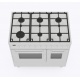 Aragaz ILVE Pro Line LD09, 90x60cm, 6 arzatoare, cuptor dublu, aprindere electronica, siguranta Stop Gaz, inox