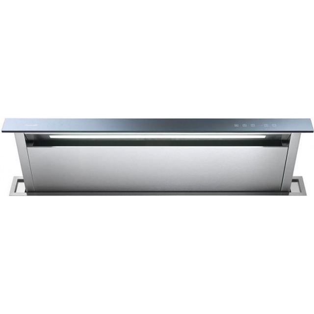 Hota Down Draft Foster HOOD GHOST 120 FILOTOP 2451 120,117.5x12cm, 760 m³/h, 1motor 275W, sticla neagra