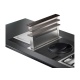Hota Down Draft Foster HOOD S4000 DOMINO GHOST 2451 000, 52x12cm, 640 m³/h, 1 motor 275W, sticla neagra