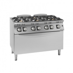 Masina de gatit pe gaz , Giorik, CG760H, Unika 700, cu 6 arzatoare si cuptor pe gaz