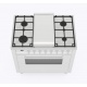 Aragaz ILVE Pro Line L09, 90x60cm, 4 arzatoare+Fry Top, cuptor electric, aprindere electronica, siguranta stop gaz, alb