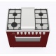 Aragaz ILVE Pro Line L09, 90x60cm, 4 arzatoare+Fry Top, cuptor electric, aprindere electronica, siguranta stop gaz, rosu