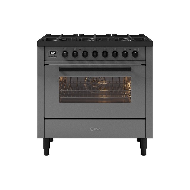 Aragaz Lofra RBI66MFT/CI, 60x60 cm, gaz, 4 arzatoare, grill, aprindere electronica, timer, crem