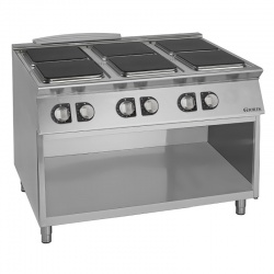 Masina de gatit electrica, Giorik, CE76QG, Unika 700, cu 6 plite patrate si suport deschis