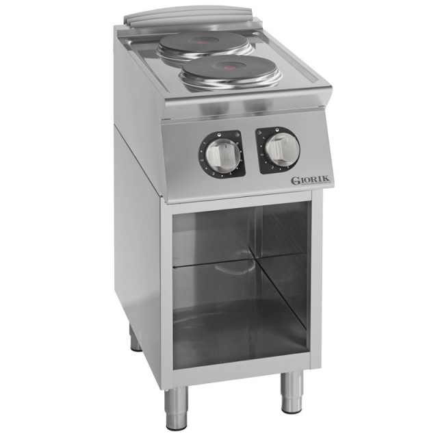 Masina de gatit electrica, Giorik, CE72TG , Unika 700, cu 2 plite rotunde si suport deschis