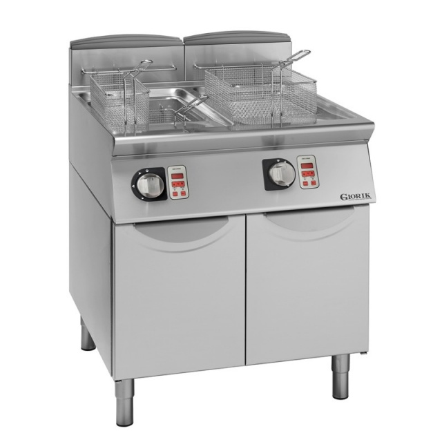 Friteuza pe gaz , Giorik, FG7813MP, Unika 700, 2 cuva 13 l, panoul electronic