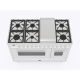 Aragaz Lofra RBI66MFT/CI, 60x60 cm, gaz, 4 arzatoare, grill, aprindere electronica, timer, crem