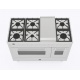 Aragaz Lofra RBI66MFT/CI, 60x60 cm, gaz, 4 arzatoare, grill, aprindere electronica, timer, crem