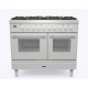 Aragaz Lofra RBI66MFT/CI, 60x60 cm, gaz, 4 arzatoare, grill, aprindere electronica, timer, crem