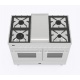Aragaz Lofra RBI66MFT/CI, 60x60 cm, gaz, 4 arzatoare, grill, aprindere electronica, timer, crem