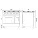 Aragaz Lofra RBI66MFT/CI, 60x60 cm, gaz, 4 arzatoare, grill, aprindere electronica, timer, crem
