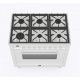 Aragaz Lofra RBI66MFT/CI, 60x60 cm, gaz, 4 arzatoare, grill, aprindere electronica, timer, crem