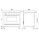 Aragaz ILVE Professional Plus P09W, 90x60cm, 6 arzatoare, cuptor electric, aprindere electronica, siguranta Stop Gaz, inox