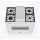 Aragaz Lofra RBI66MFT/CI, 60x60 cm, gaz, 4 arzatoare, grill, aprindere electronica, timer, crem