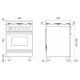 Aragaz Lofra RBI66MFT/CI, 60x60 cm, gaz, 4 arzatoare, grill, aprindere electronica, timer, crem