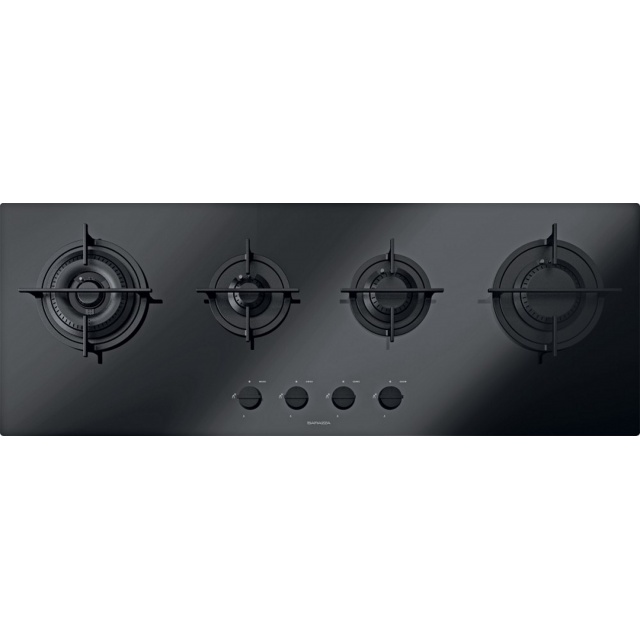 Aragaz Tecnogas P1X66M4VC, 60 cm, gaz, 4 arzatoare, grill, otel inoxidabil