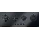 Aragaz Tecnogas P1X66M4VC, 60 cm, gaz, 4 arzatoare, grill, otel inoxidabil