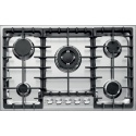 Aragaz Tecnogas P1X66M4VC, 60 cm, gaz, 4 arzatoare, grill, otel inoxidabil