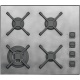 Plita incorporabila Barazza Mood, 65 cm, plita gaz, 4 arzatoare, sistem siguranta Stop-Gaz, inox