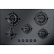 Plita incorporabila Barazza Mood, 75 cm, plita gaz, 5 arzatoare, sistem siguranta Stop-Gaz, inox