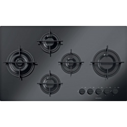 Plita incorporabila Barazza Mood, 90 cm, plita gaz, 5 arzatoare, sistem siguranta Stop-Gaz, inox