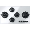 Aragaz Tecnogas P1X66M4VC, 60 cm, gaz, 4 arzatoare, grill, otel inoxidabil