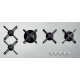 Plita incorporabila Barazza Select Plus Flat, 90 cm, plita gaz, 5 arzatoare, sistem siguranta Stop-Gaz, inox