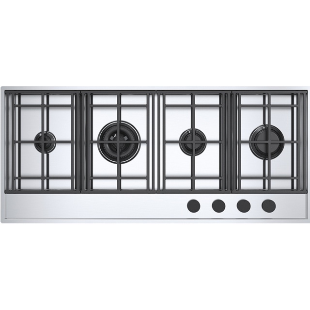 Plita incorporabila Barazza 1PLE3D Lab, 120 cm, plita gaz, 4 arzatoare, sistem siguranta Stop-Gaz, inox