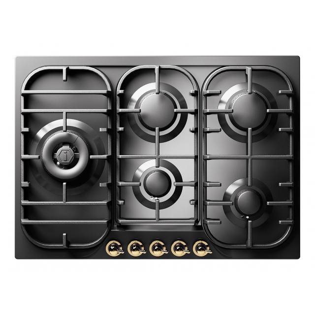 Aragaz Tecnogas P1X66M4VC, 60 cm, gaz, 4 arzatoare, grill, otel inoxidabil