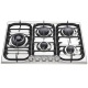 Plita incorporabila ILVE Nostalgie HCB70S, 70 cm, 5 arzatoare, aprindere electronica, siguranta Stop-Gaz, inox