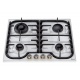 Aragaz Tecnogas P1X66M4VC, 60 cm, gaz, 4 arzatoare, grill, otel inoxidabil