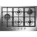 Aragaz Tecnogas P1X66M4VC, 60 cm, gaz, 4 arzatoare, grill, otel inoxidabil