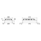 Plita incorporabila ILVE Pro Line HCL30K, 30 cm, 2 arzatoare, aprindere electronica, siguranta Stop-Gaz, inox