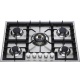 Aragaz Tecnogas P1X66M4VC, 60 cm, gaz, 4 arzatoare, grill, otel inoxidabil