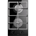 Plita incorporabila ILVE Professional Plus HCG30K, 30 cm, 2 arzatoare, aprindere electronica, siguranta Stop-Gaz, sticla neagra
