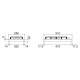 Aragaz Tecnogas P1X66M4VC, 60 cm, gaz, 4 arzatoare, grill, otel inoxidabil