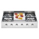 Plita incorporabila ILVE Professional Plus HP90, 90 cm, 6 arzatoare, aprindere electronica, siguranta Stop-Gaz, inox
