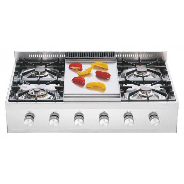 Plita incorporabila ILVE Professional Plus HP90, 90 cm, 6 arzatoare, aprindere electronica, siguranta Stop-Gaz, inox