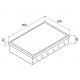 Plita incorporabila ILVE Professional Plus HP90, 90 cm, 6 arzatoare, aprindere electronica, siguranta Stop-Gaz, inox