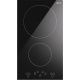 Plita inductie incorporabila ILVE Pro Line KHVI32, 32 cm, 2 zone gatit, booster, senzor pan, sticla ceramica neagra