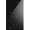 Plita inductie incorporabila ILVE Pro Line HCBI382TC, 32 cm, 2 zone gatit, booster, senzor pan, sticla ceramica neagra