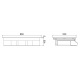 Aragaz Tecnogas P1X66M4VC, 60 cm, gaz, 4 arzatoare, grill, otel inoxidabil